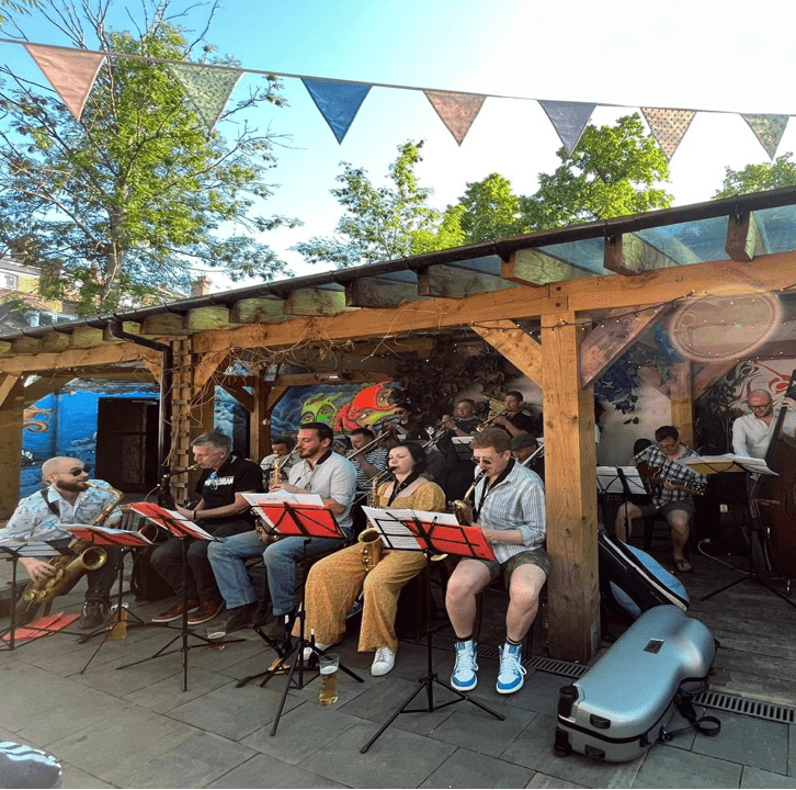 Band in the sunshine